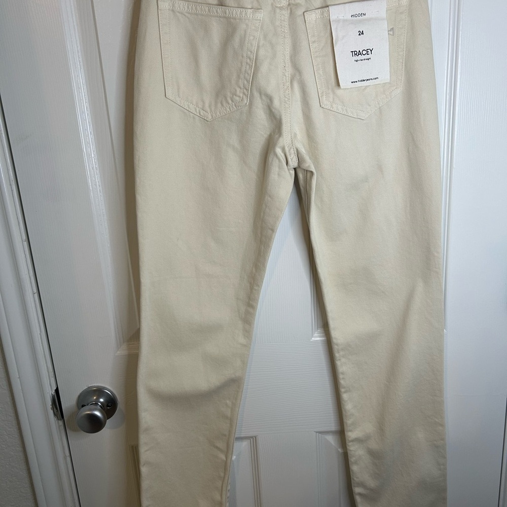 Hidden Los Angeles Tracey high rise straight Distressed Jeans - Picture 6 of 10